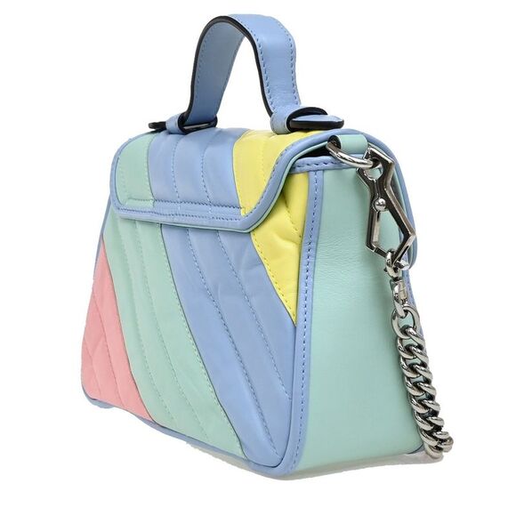 Gucci Gg Marmont Top Handle Bag Leather Multicolour Leather Bag (Pre-Owned) - Picture 4 of 15